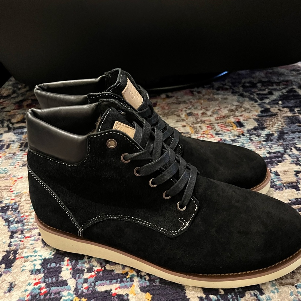 MENS GENUINE LEATHER SUEDE BOOTS